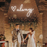 Boxtoday Love Always Wedding Neon Sign