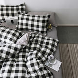 Boxtoday Gift Heavy Grid Bedding Set