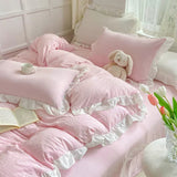 Boxtoday Gift Soft Crumpled Ruffle Bedding Set