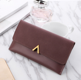 Boxtoday Gift Christmas Gifts Women V-Clipped Leather Wallet