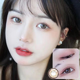 Boxtoday 2pcs/pair 4 Tone Colored Eye Contact Lenses 0-800 Degrees Year Toss Beautiful Eye Color Lens