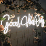 Boxtoday Good Vibes Only Quote Neon Sign