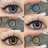 Boxtoday 1 Pair Big Eye Korean Lenses Colored Contact Lenses for Eyes Fashion Contact Lenses Yearly Blue Lenses Gray Eye Lenses