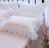 Boxtoday -NEW Romantic Princess pillow case Ruffle Lace pillowcase home Wedding decorations Bedding Pillowcases pillow cover body pillow