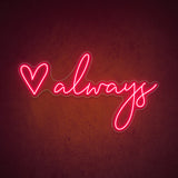 Boxtoday Love Always Wedding Neon Sign