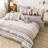 Boxtoday -Fashion Bedding Set Contains Sheet Duvet Cover Pillowcase Modest Country Plant Animals Family Use Full Twin Queen Bed Set 2024