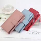 Boxtoday Gift Christmas Gifts Women Long Two-Fold Stacked Wallet