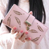 Boxtoday Gift Christmas Gifts Women Hallow Feather Long Wallet