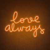 Boxtoday Love Always Wedding Neon Sign