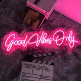 Boxtoday Good Vibes Only Quote Neon Sign