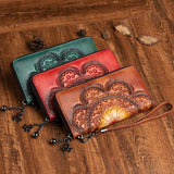 Boxtoday Gift Christmas Gifts Women First layer Cowhide Long Wallet