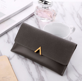 Boxtoday Gift Christmas Gifts Women V-Clipped Leather Wallet