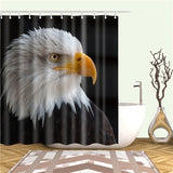 Boxtoday Bathroom Shower Curtain Animals Elephant Horse Deer Zebra Bird Fabric Waterproof Polyester Bathroom Curtain With Hooks 180X180cm