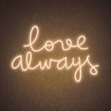 Boxtoday Love Always Wedding Neon Sign