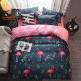 Boxtoday -Fashion Bedding Set Contains Sheet Duvet Cover Pillowcase Modest Country Plant Animals Family Use Full Twin Queen Bed Set 2024