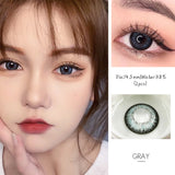 Boxtoday 2pcs/pair 4 Tone Colored Eye Contact Lenses 0-800 Degrees Year Toss Beautiful Eye Color Lens