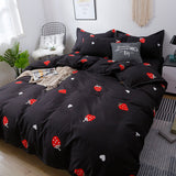 Boxtoday -Fashion Bedding Set Contains Sheet Duvet Cover Pillowcase Modest Country Plant Animals Family Use Full Twin Queen Bed Set 2024