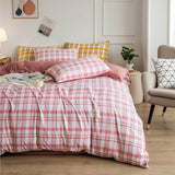 Boxtoday -Japanese-style simple washed cotton bedding, four-piece duvet cover, bed sheets, student dormitory