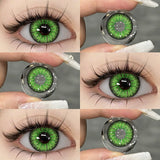 Boxtoday Cosplay AYY Green 14.5mm 1 Pair | 1 Year