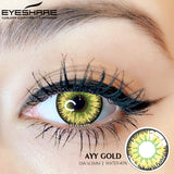 Boxtoday Cosplay AYY Gold 14.5mm 1 Pair | 1 Year