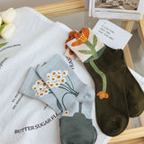 Boxtoday Gift Aesthetic Flower fuzzy socks