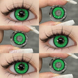 Boxtoday Cosplay BELLA Green 14.5mm 1 Pair | 1 Year