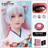 Boxtoday Cosplay Bella Red 14.5mm 1 Pair | 1 Year