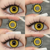 Boxtoday Cosplay Bella Yellow 14.5mm1 Pair | 1 Year