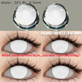 Boxtoday Cosplay Blind White 14.5mm 1 Pair | 1 Year