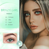 Boxtoday Brazilgirl Verde 14.0mm 1 Pair | 1 Year