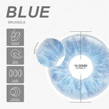 Boxtoday Brussels Blue 14.0mm 1 Pair | 1 Year