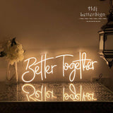 Boxtoday Better Together Wedding Neon Sign