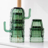 Boxtoday Cactus Glass Water Cup Set