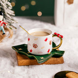 Boxtoday Christmas Ceramic Cups and Saucer