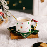 Boxtoday Christmas Ceramic Cups and Saucer