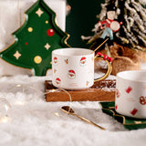 Boxtoday Christmas Ceramic Cups and Saucer