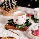 Boxtoday Christmas Ceramic Cups and Saucer