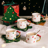 Boxtoday Christmas Ceramic Cups and Saucer