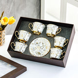 Boxtoday Coffee Cup Gold Edge Set