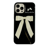 Boxtoday Gift Coquette Bow Black iPhone Case