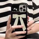 Boxtoday Gift Coquette Bow Black iPhone Case