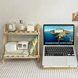 Boxtoday Wooden Desktop Storage Rack