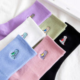 Boxtoday Gift Dino Embroidery Pastel Socks