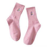 Boxtoday Gift Dino Embroidery Pastel Socks