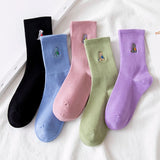 Boxtoday Gift Dino Embroidery Pastel Socks