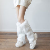 Boxtoday Gift Faux Fur Leg Warmers