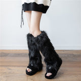 Boxtoday Gift Faux Fur Leg Warmers