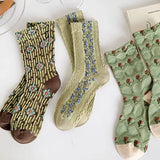 Boxtoday Gift Floral Embroidery Socks