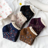 Boxtoday Gift Floral Ruffle Socks