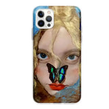 Boxtoday Gift Girl with Butterfly iPhone Case